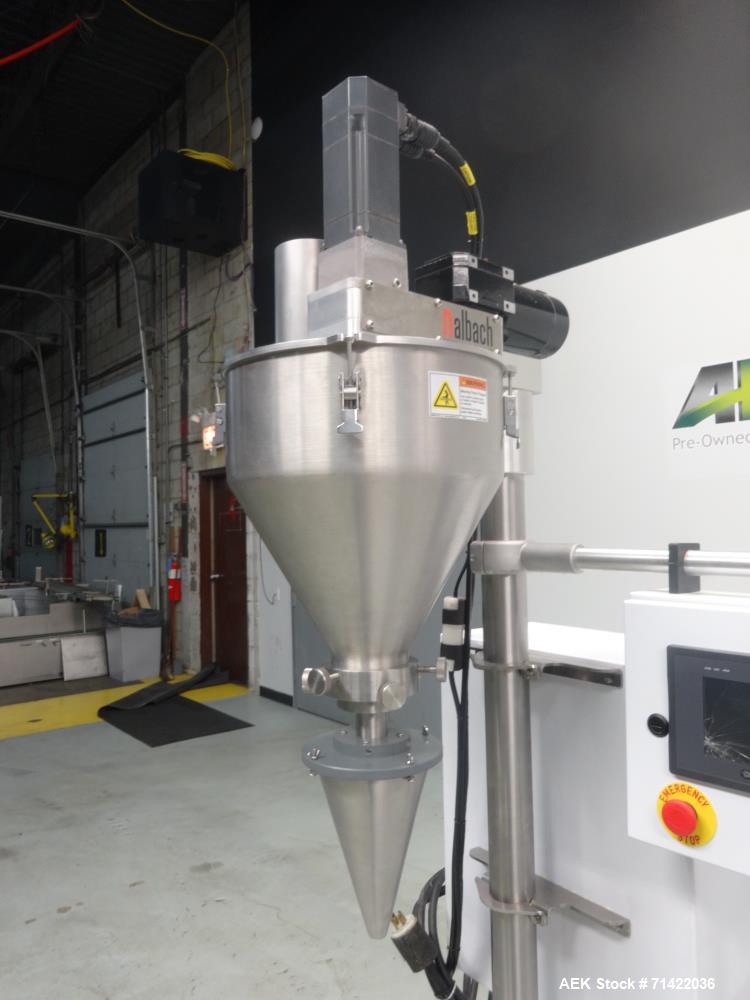 Used Nalbach Model NMAF-1001 Powder Auger Filler Servo Driven.