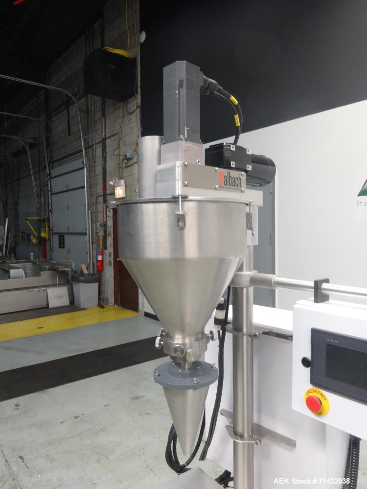 Used Nalbach Model NMAF-1001 Powder Auger Filler Servo Driven.