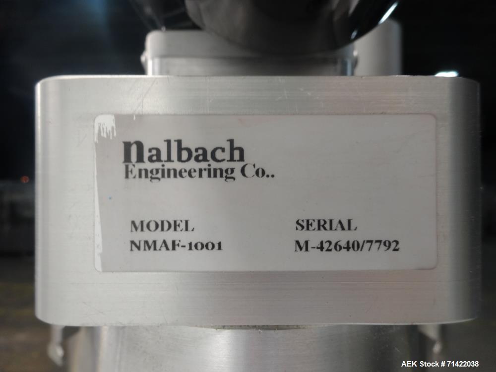 Used Nalbach Model NMAF-1001 Powder Auger Filler Servo Driven.