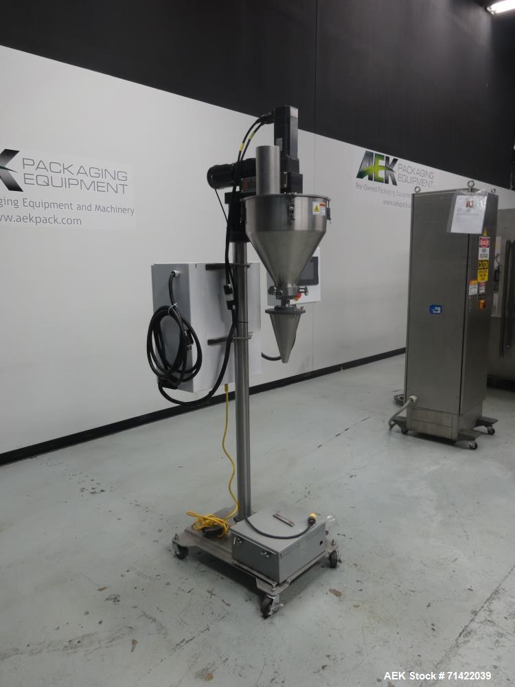 Used Nalbach Model NMAF-1001 Powder Auger Filler Servo Driven.