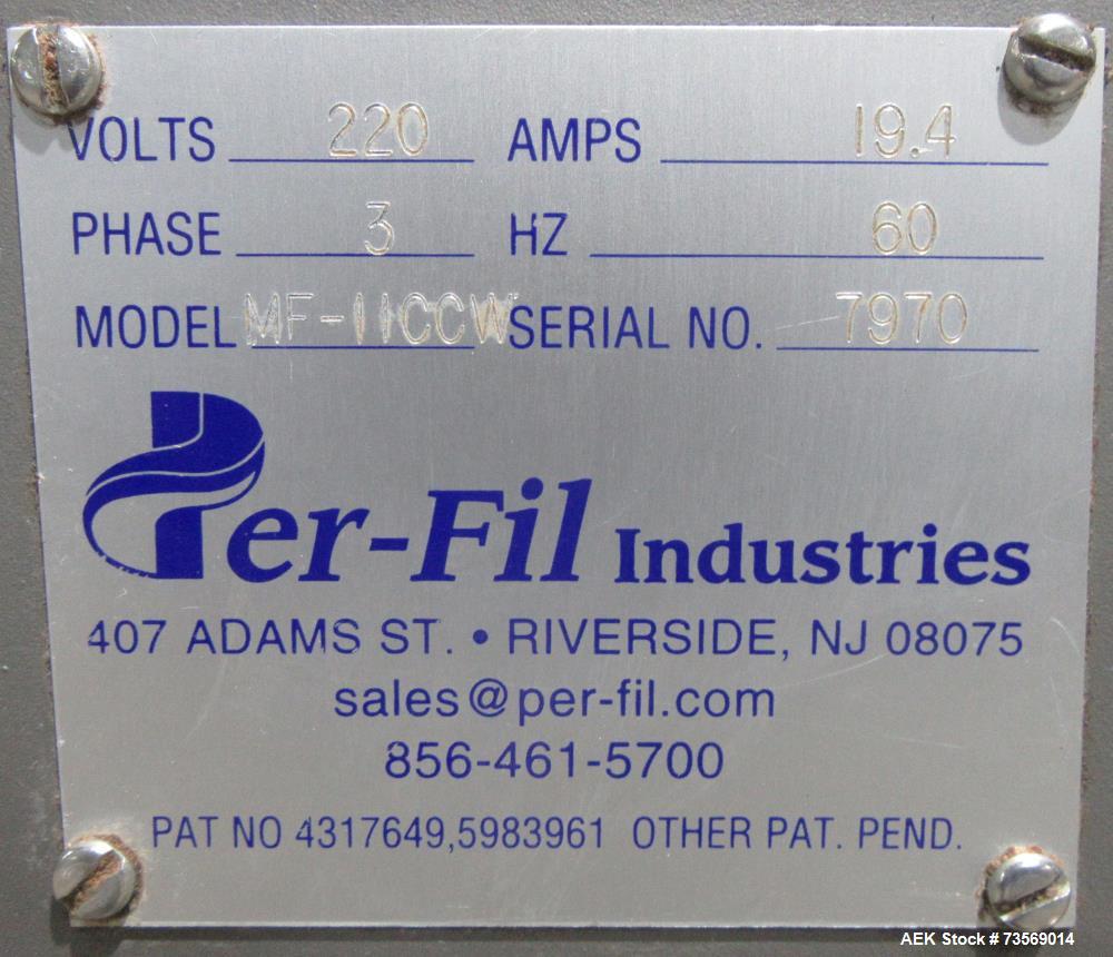 Used Per-Fil MF-11CCW Semi-Automatic High Capacity Auger Filler – 10–100 lb Fill Range