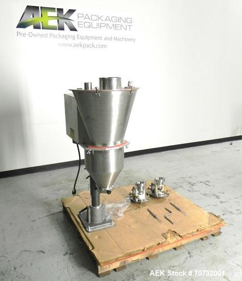 Used Per-Fil Model Nano-Filler Semi-Automatic Auger Filler. Machine is rated at rates of 10-100 doses per minute. Capable of fills from 25mg to 10g per dose. Rated for an accuracy  of +/- 1% to 3%.  ...