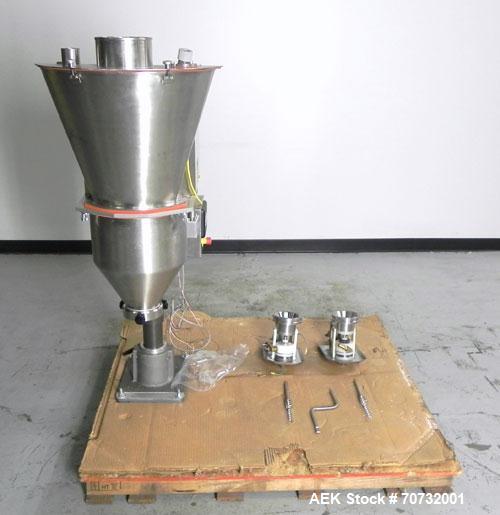 Used Per-Fil Model Nano-Filler Semi-Automatic Auger Filler. Machine is rated at rates of 10-100 doses per minute. Capable of fills from 25mg to 10g per dose. Rated for an accuracy  of +/- 1% to 3%.  ...