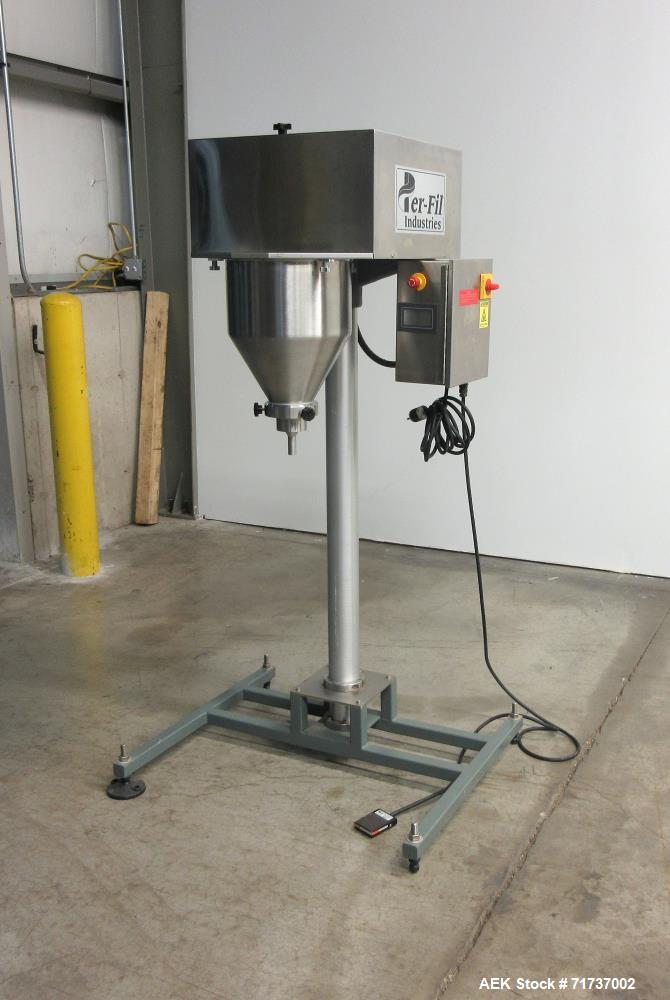 Used Per-Fil Model MF Micro-Filler Semi Automatic Auger Filler