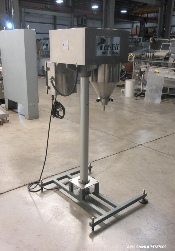 Used Per-Fil Model MF Micro-Filler Semi Automatic Auger Filler