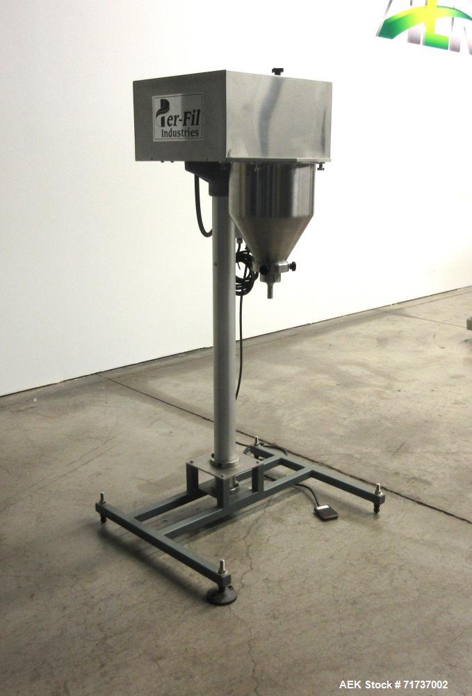 Used Per-Fil Model MF Micro-Filler Semi Automatic Auger Filler