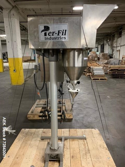 Used Per-Fil Model MF Micro-Filler Semi Automatic Auger Filler