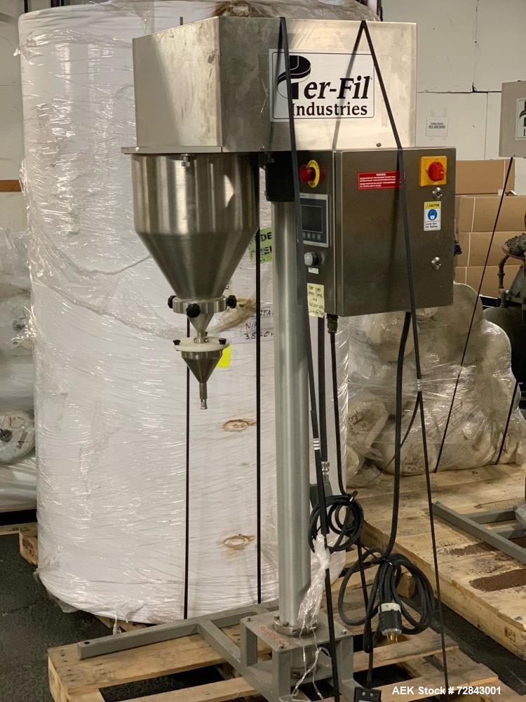 Used Per-Fil Model MF Micro-Filler Semi Automatic Auger Filler