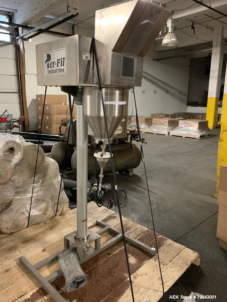 Used Per-Fil Model MF Micro-Filler Semi Automatic Auger Filler