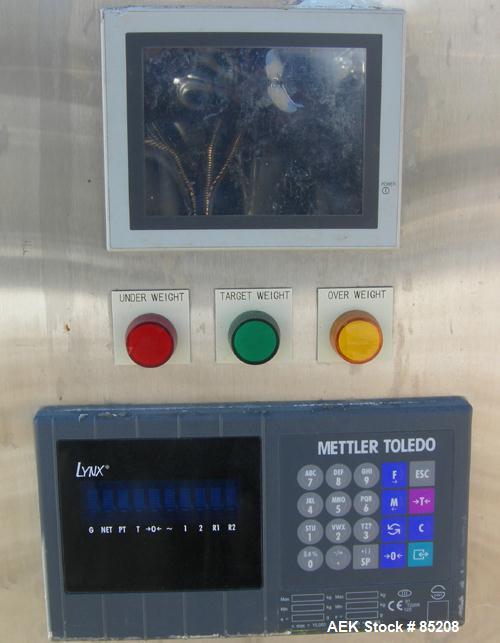 Used Per-Fil Single Fully/Semi-Automatic Auger Filler, Model MF-1FG, 304 Stainless Steel. Fill speed 10 to 120 fills per minute, fill accuracy +/- 1% to 3% of net weight. Hopper with dust cover. Desi...