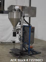 Used- Per-Fil PF Series Servo Auger Filler, Model PF-15S. Foot pedal operation. Control panel with Mitsubishi FX PLC, Baldor...