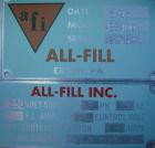 Used All Fill Single Auger Filler, Model BS400. (1) 316 stainless steel, and (1) plastic hopper approximately 22