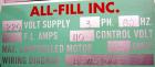 Used All Fill Inc Single Auger Filler, Model BS400, 304 Stainless Steel Contact Parts. Hopper is 22