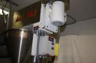 Used All-Fill B-350 Auger Filler. Semi-automatic, complete with agitated hopper. Has foot pedal for indexing, stainless steel hopper, 3/60/208V.