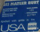 Used GEI Mateer Burt Semi-Automatic Single Auger Filler, model 1100, stainless steel. Agitated hopper approximately 22
