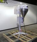 Used Per-Fil Single Semi-Automatic Auger Filler, Model PF-11, 304 Stainless Steel. Fill speed 2 to 30 fills per minute, fill accuracy +/- 1% or better. Hopper with dust cover. Set up for powders, gra...