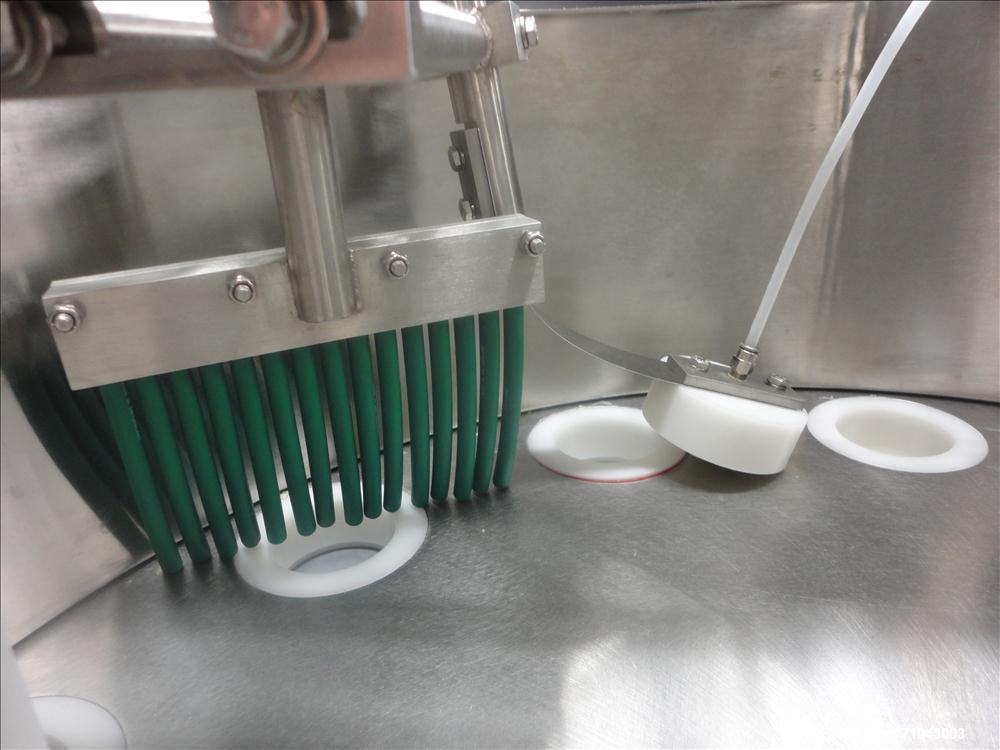 Used FEMC Model 1134 Angular Dial Volumetric Filler. Machine is capable of speeds up to 160 containers per minute. Hopper capacity: 1200 CU in. Product dispensing volume up to 50 CU IN. Designed for ...