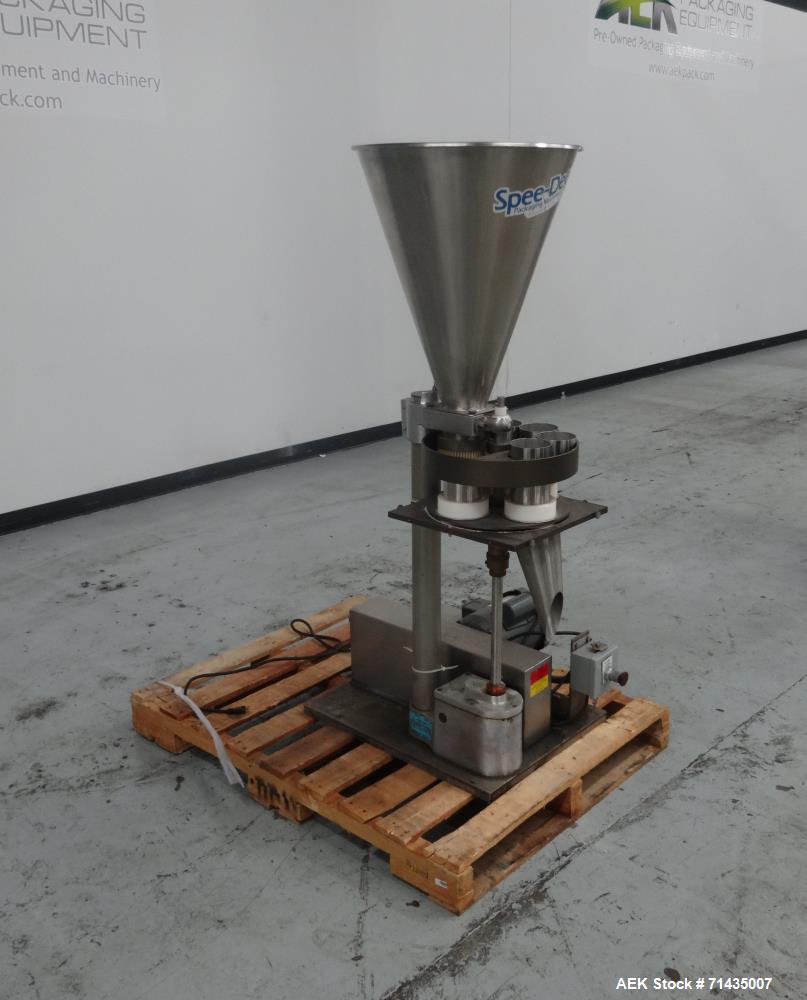 Used Spee-Dee Model BR-344 Volumetric Cup Filler