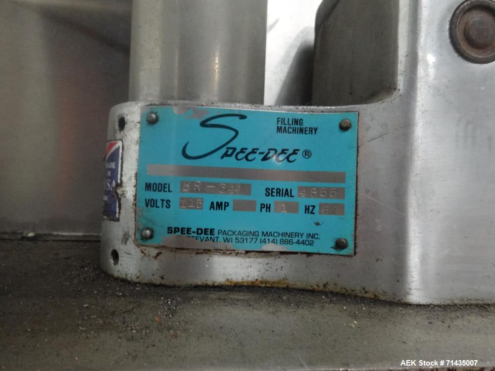 Used Spee-Dee Model BR-344 Volumetric Cup Filler