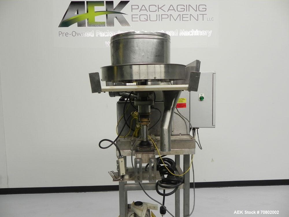 Used Spee Dee Model CH8ME-198 Volumetric Cup Filler. Has all stainless steel 1.5 cubic foot hopper. Cup size range:  diameter 1.0" to 6.0", length 0.62" - 25".  Fill volume range 0.5 - 700 cubic inch...
