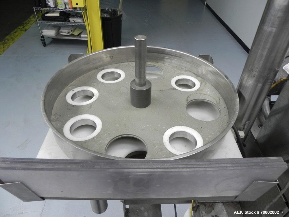 Used Spee Dee Model CH8ME-198 Volumetric Cup Filler. Has all stainless steel 1.5 cubic foot hopper. Cup size range:  diameter 1.0" to 6.0", length 0.62" - 25".  Fill volume range 0.5 - 700 cubic inch...