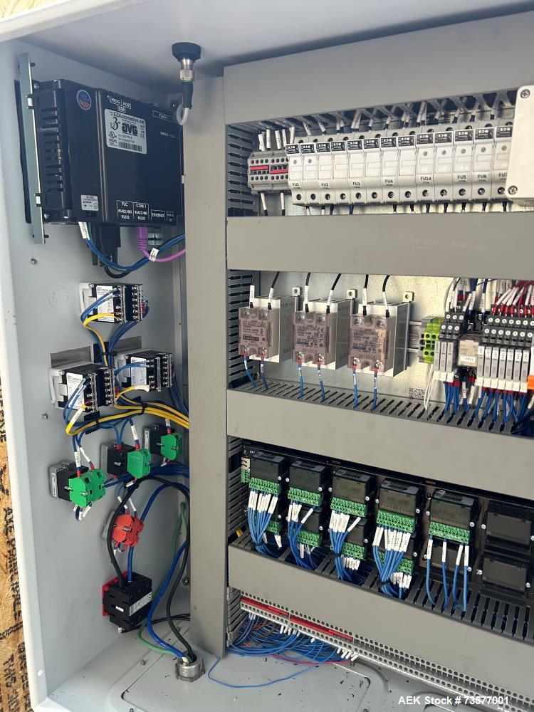 Used Unified Flex AP-140 Stick Pack Auto Pouch Bagger | 40 PPM | 1.5" × 7.5" Packs | Stainless Contact | 220V