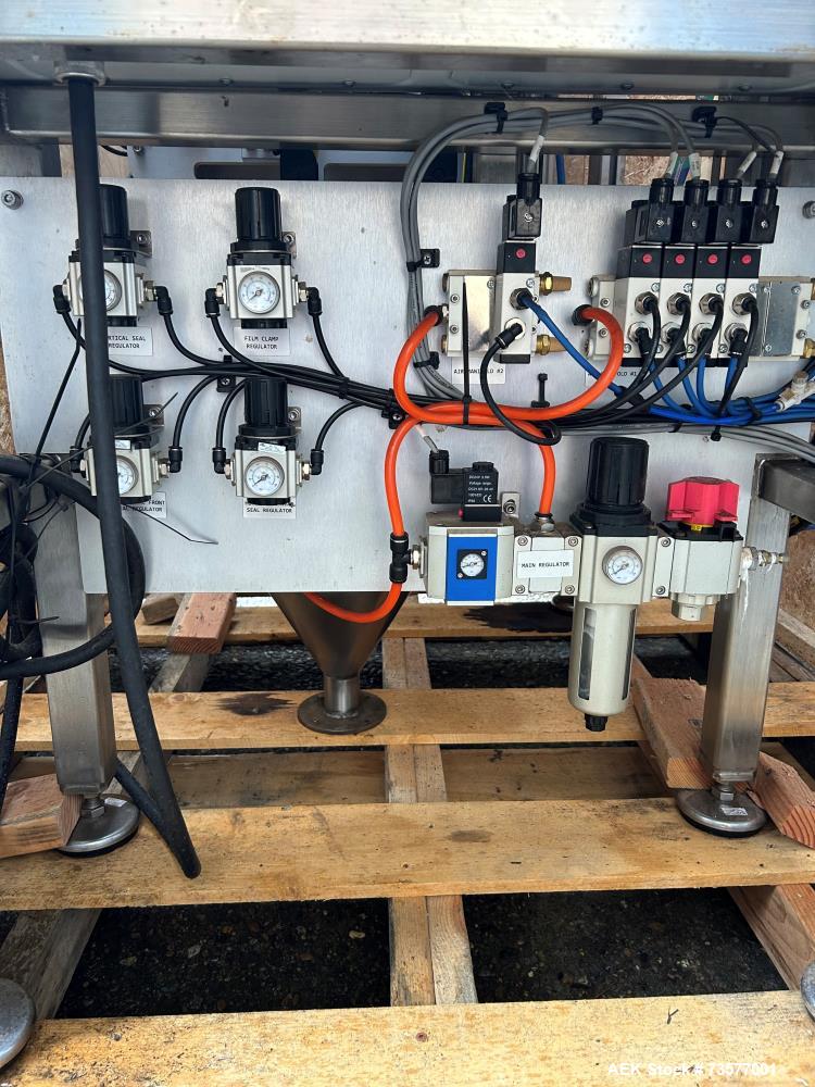 Used Unified Flex AP-140 Stick Pack Auto Pouch Bagger | 40 PPM | 1.5" × 7.5" Packs | Stainless Contact | 220V