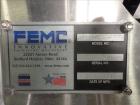 Used FEMC Model 1134 Angular Dial Volumetric Filler. Machine is capable of speeds up to 160 containers per minute. Hopper capacity: 1200 CU in. Product dispensing volume up to 50 CU IN. Designed for ...
