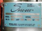 Used Spee-Dee BR-344 Volumetric Cup Filler.Capable of speeds up to 80 fills per minute. Has a 1.5 cubic foot stainless steel hopper. Cup size: diameter 4