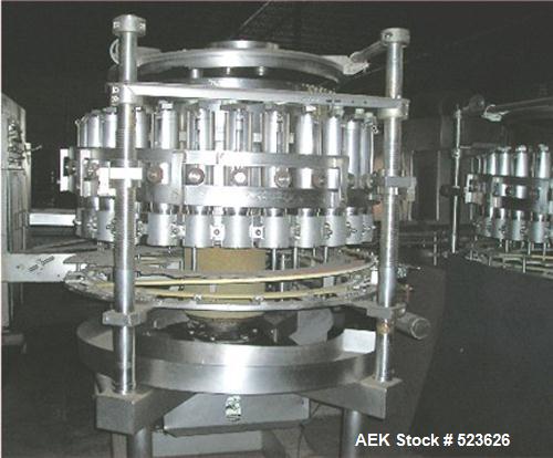 USED: FMC combination filler and seamer. Stainless steel unitmounted on a deluxe stainless steel common base. FMC seamer model659-HCM consists of six station, driven lifter, connected to an FMCfiller...