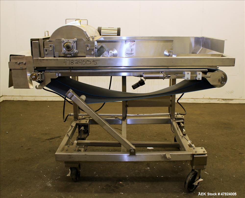 Used Loos Machine & Automation Waterfall Type Applicator, 304 Stainless Steel.