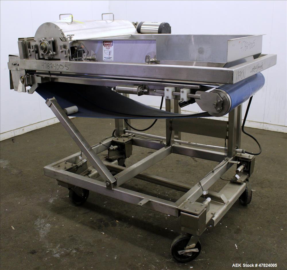 Used Loos Machine & Automation Waterfall Type Applicator, 304 Stainless Steel.