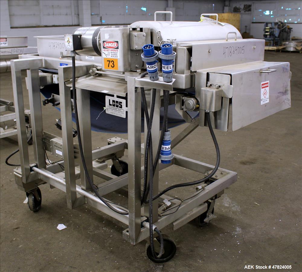 Used Loos Machine & Automation Waterfall Type Applicator, 304 Stainless Steel.