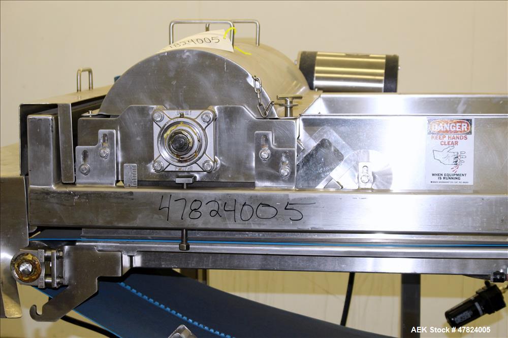 Used Loos Machine & Automation Waterfall Type Applicator, 304 Stainless Steel.