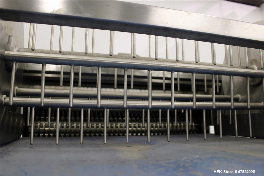 Used Loos Machine & Automation Waterfall Type Applicator, 304 Stainless Steel.