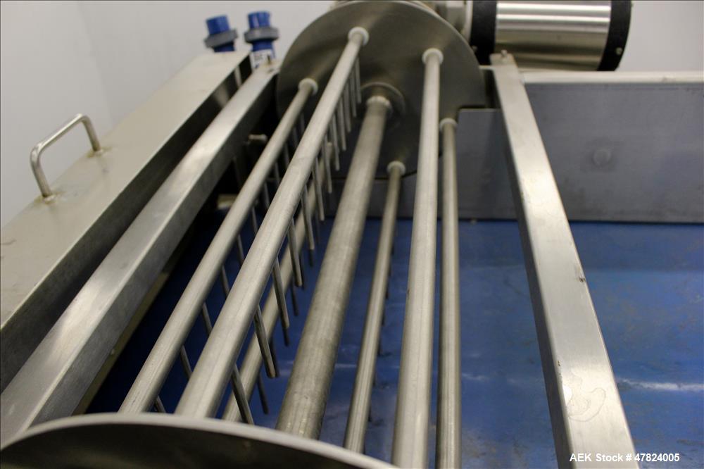Used Loos Machine & Automation Waterfall Type Applicator, 304 Stainless Steel.