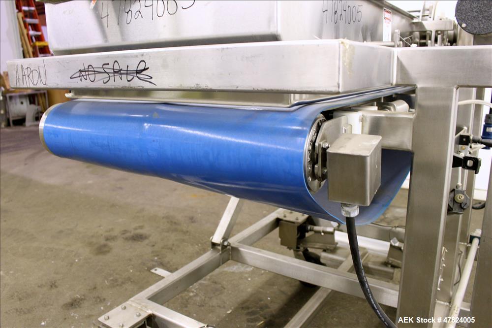Used Loos Machine & Automation Waterfall Type Applicator, 304 Stainless Steel.