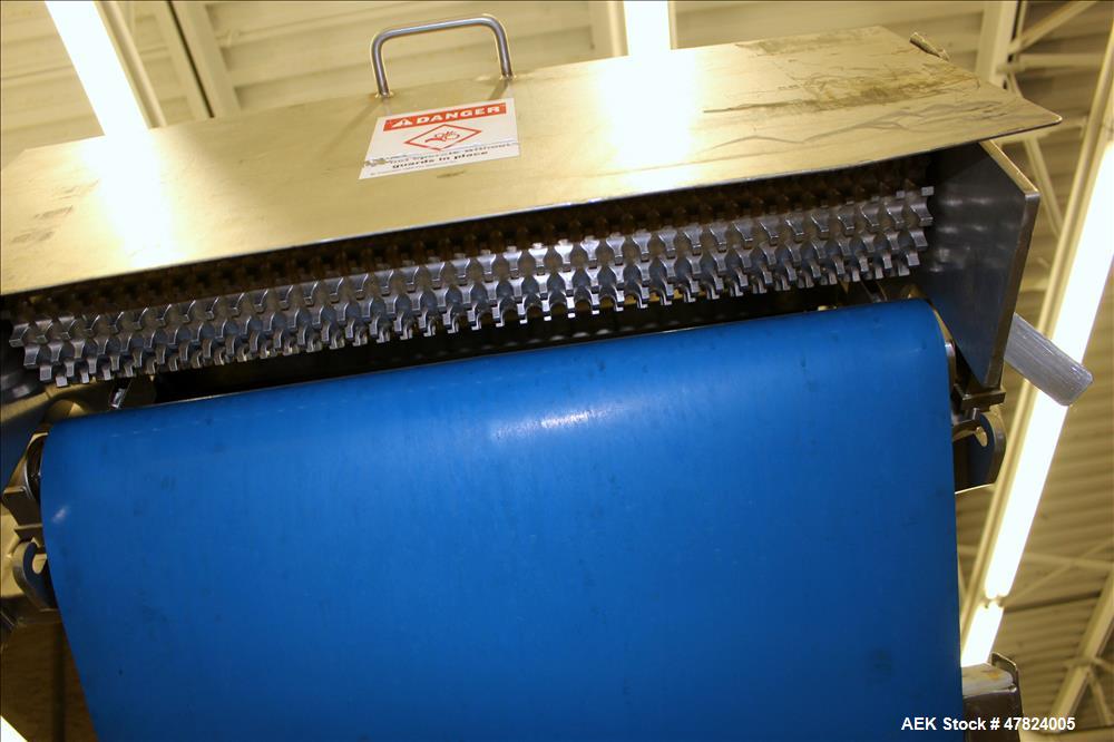 Used Loos Machine & Automation Waterfall Type Applicator, 304 Stainless Steel.