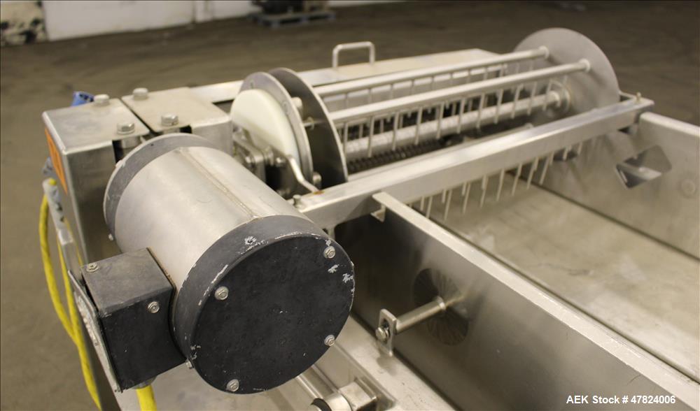 Used Loos Machine & Automation Waterfall Type Applicator, 304 Stainless Steel.