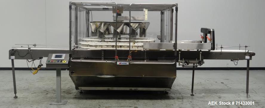 Used- Triangle Packaging Model RFC48/10 Rotary Container Indexer for Filling