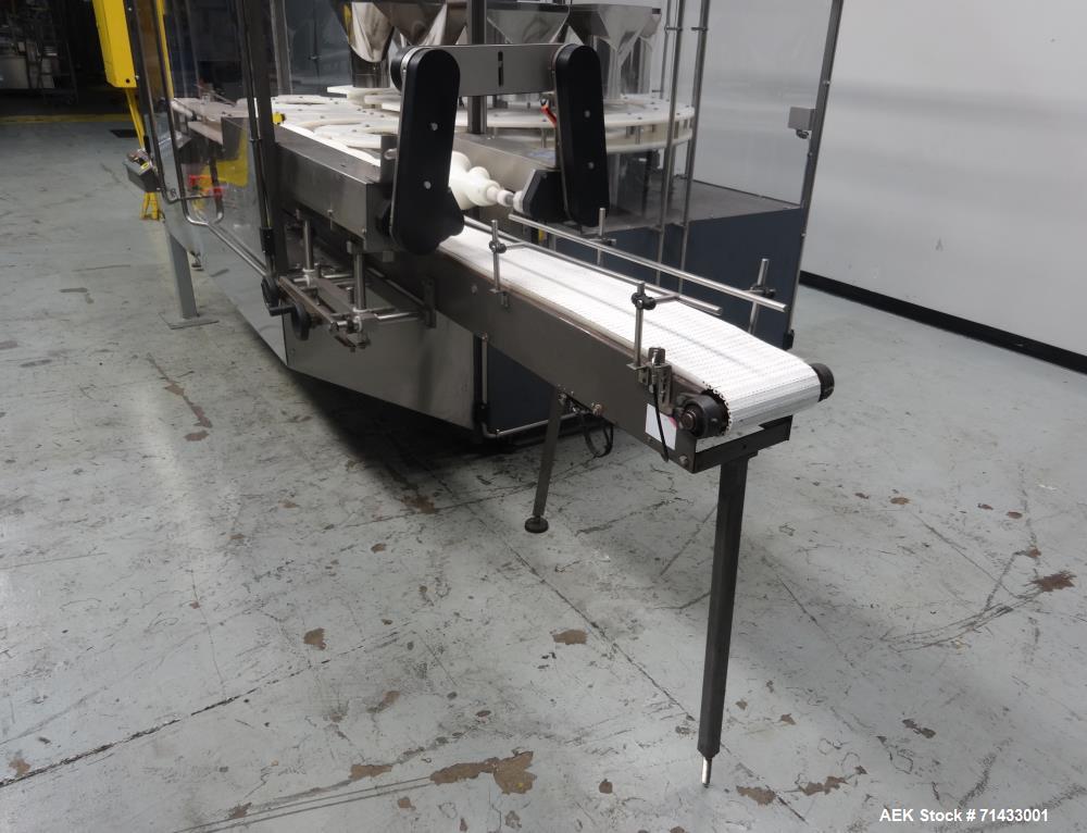 Used Triangle Packaging Model RFC48/10 Rotary Container Indexer for Filling