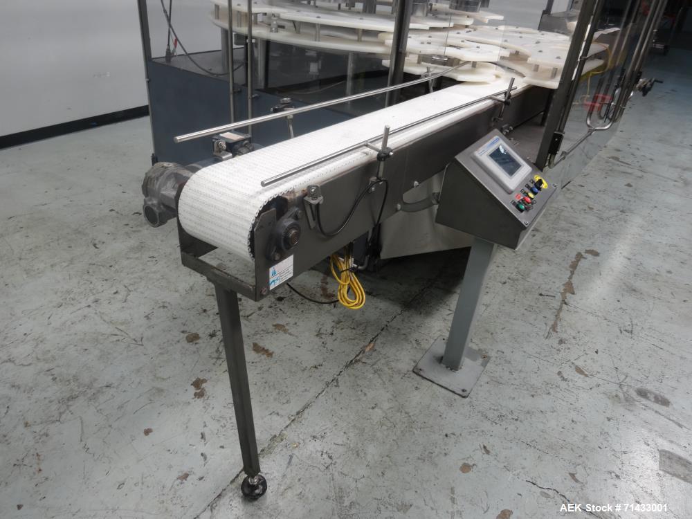 Used Triangle Packaging Model RFC48/10 Rotary Container Indexer for Filling