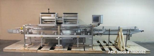 Used Used IMA electronic vision counter, model Conta C300, dual filling heads with vision system, presently set up for 100 cc bottles with Allen Bradley Logic 5561 plc controller and Allen Bradley Ve...