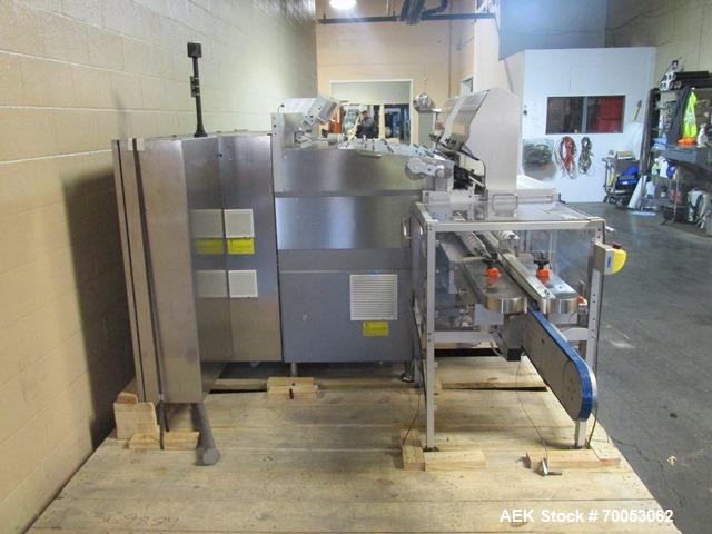 Used Used IMA electronic vision counter, model Conta C300, dual filling heads with vision system, presently set up for 100 cc bottles with Allen Bradley Logic 5561 plc controller and Allen Bradley Ve...
