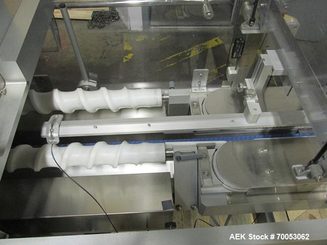 Used Used IMA electronic vision counter, model Conta C300, dual filling heads with vision system, presently set up for 100 cc bottles with Allen Bradley Logic 5561 plc controller and Allen Bradley Ve...