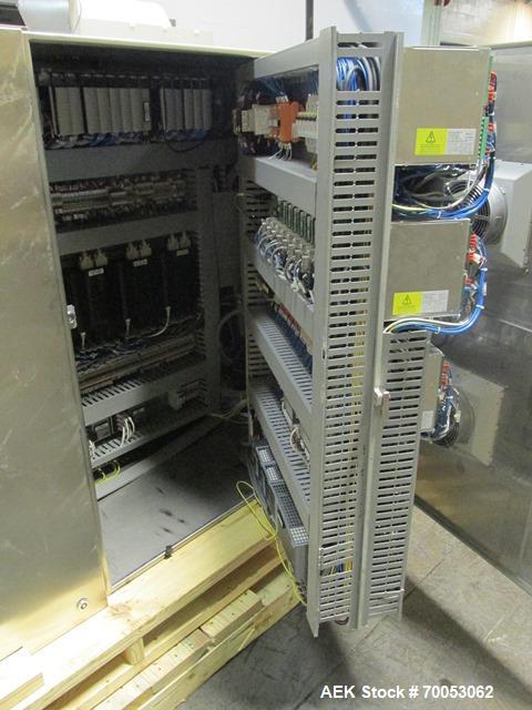 Used Used IMA electronic vision counter, model Conta C300, dual filling heads with vision system, presently set up for 100 cc bottles with Allen Bradley Logic 5561 plc controller and Allen Bradley Ve...