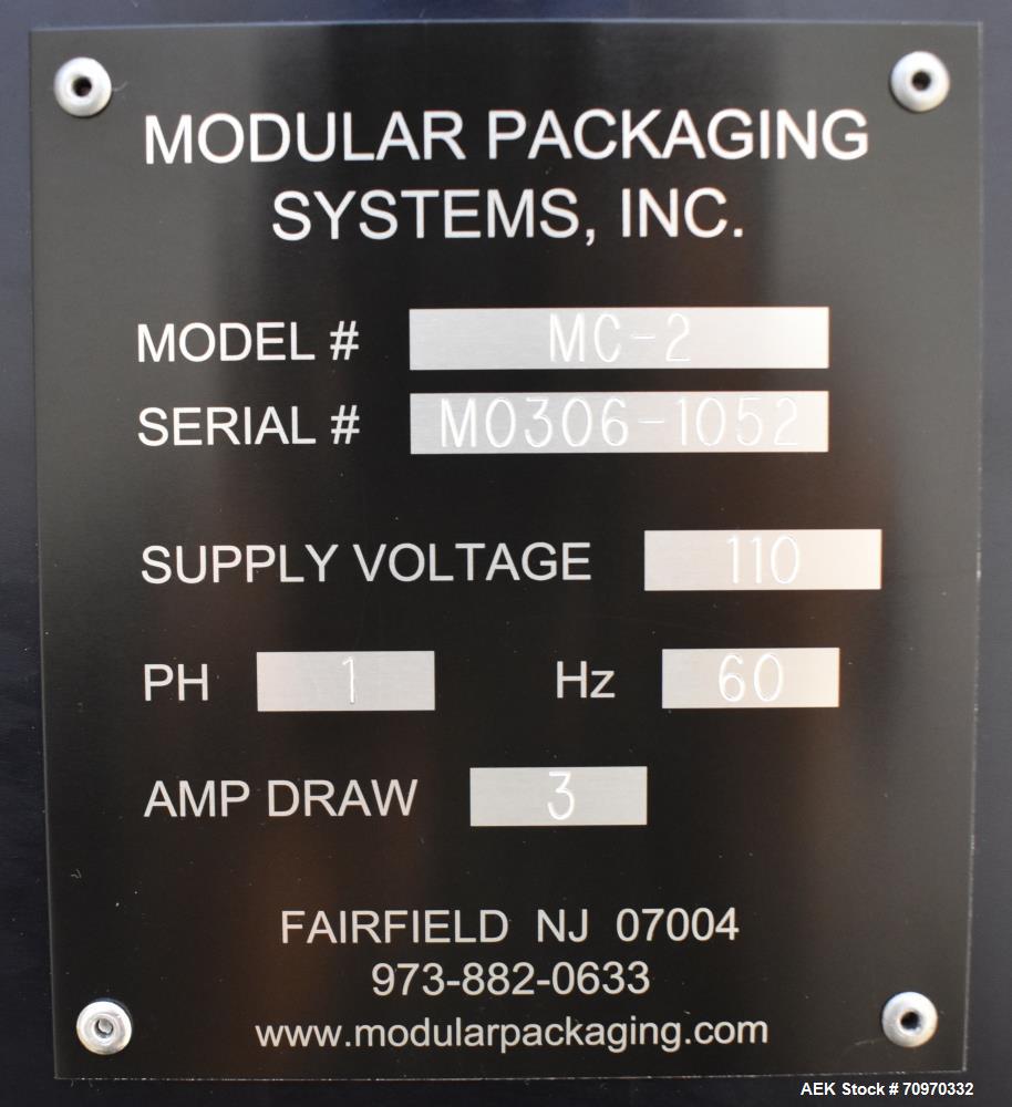 Used Modular Packaging MC-2 Table Top Electronic Tablet/Capsule Counter.