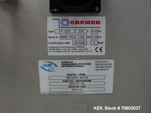 Used- Cremer Model CF-1220 Electronic Channel Counter.  (12) Lane design, rated for up to 55 cpm on 100 count bottles, with ...
