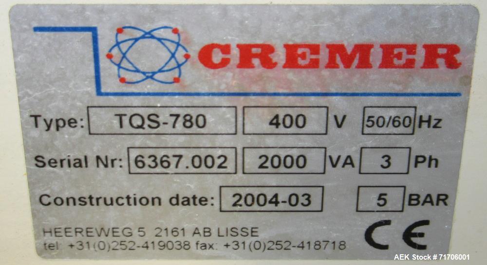 Used Cremer TQS 780 Dual Lane Electronic Counter for Dish Detergent