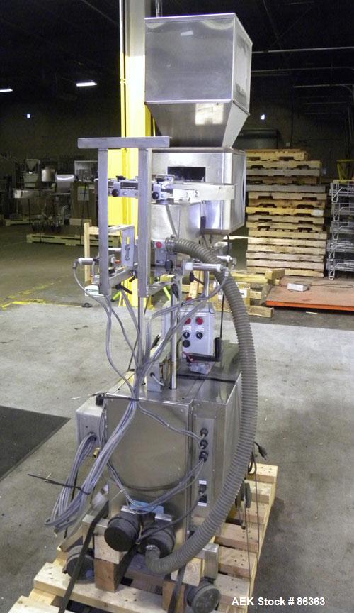 Used Deitz Company Versacount Tablet/Capsule Counter/Bottle Filler, Model FF 714R. 16" diameter turntable, feed hopper with vibratory feeder. Approximately 2400 tablets per minute. Includes a model A...